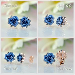 ピアス レディース 立体バラ 薔薇 ローズ 花...の詳細画像5
