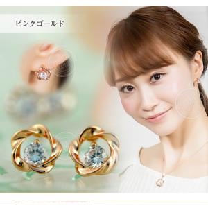 ピアス レディース キュービックジルコニア フ...の詳細画像3
