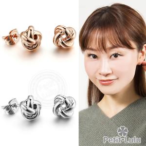 ピアス レディース ツイスト 織込み 編み込み シンプル ク...