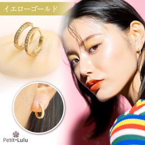 ピアス フープピアス レディース 18金 シン...の詳細画像5