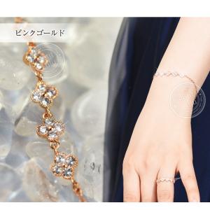 ブレスレット レディース ダイヤモンドCZ フ...の詳細画像3