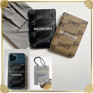 BALENCIAGA　バレンシアガ　MagSafe対応 マグネット カードホルダー iPhoneカードケース マグネット携帯カードホルダー 正規品　 新品　ギフト