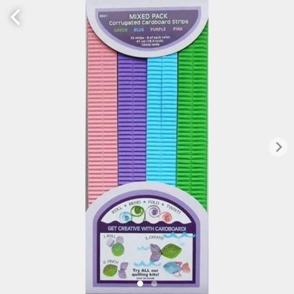 Quilled Creations  ボール紙　クイリングペーパー　リップル＆ロール　カラーMIX　...