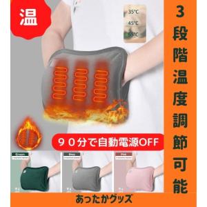 電気ハンドウォーマー 3段階温度 自動電源OFF 3色