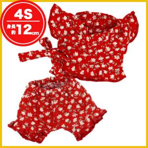 ぬいぐるみ 服 甚平 女の子 テディベア 洋服 身長12cm用 4S 着せ替え ぬい ぬいばサイズ コスチューム 春 夏 誕生日プレゼント プティルウ