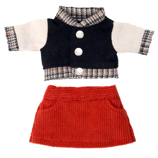 ぬいぐるみ 服 12cm スカート 赤 女の子 着せ替え コスチューム 可愛い プティルウ 4S お...