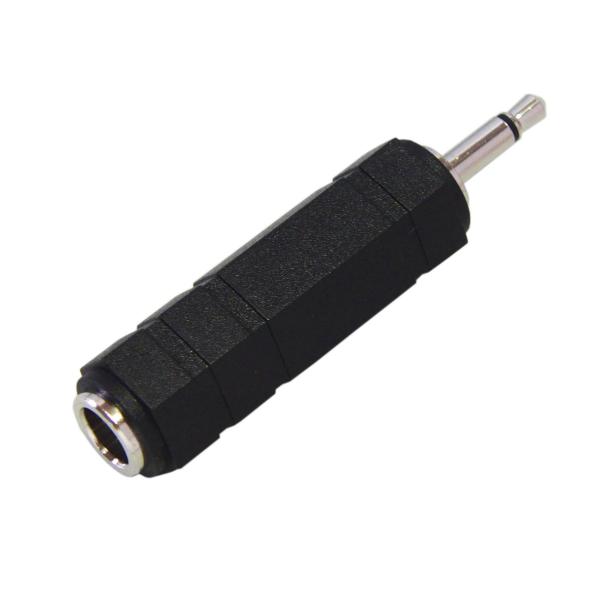 6.3mm モノラル標準ジャック(メス)→ 3.5mm モノラルミニプラグ(オス) 変換 プラグ P...