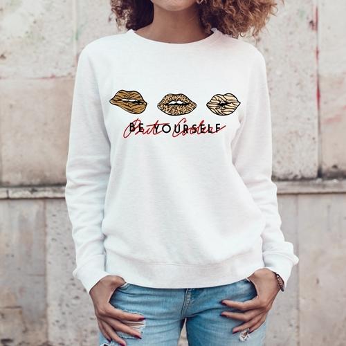 レディーストレーナー　スェット　ユニセックス　イラスト　プリント　かっこいい　個性的　クルーネックス...