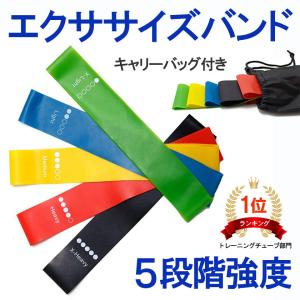 エクササイズバンド トレーニングチューブ ゴムバンド