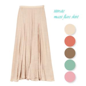 再値下げ スラブ素材のフレアスカート / レディ...の商品画像