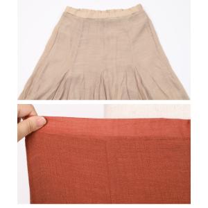 再値下げ スラブ素材のフレアスカート / レデ...の詳細画像1