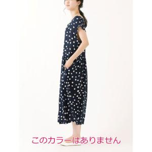 値下げ ドット柄のローウエストワンピース /レ...の詳細画像4