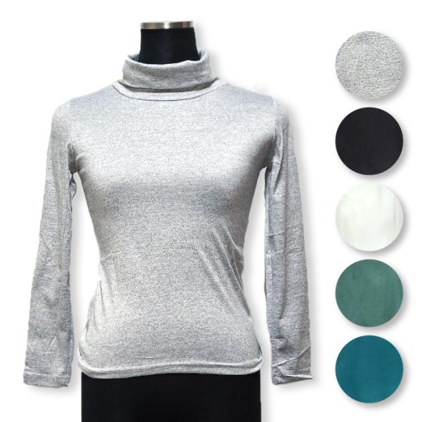 値下げ　ワケアリ　ショート丈のタートルネックカットソー / レディース 春 秋 冬 トップス Tシャ...