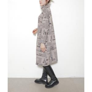 マガジン柄の裏起毛ワンピース / レディース ...の詳細画像5
