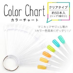 ネイル ジェルネイル スティックタイプカラーチャート クリア Sunday50の商品画像