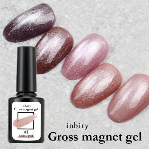 inbity グロスマグネットジェル ジェルネイル カラージェル 微粒子 マグネットジェル ピンク マグネット ジェル 磁石 ネイル マグネットネイル メール便 爆買