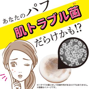 [3個セット]ファンデーションパフ抗菌シートプ...の詳細画像1