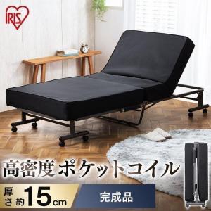 高反発マットレス 電動メッシュキルトベッド ブラウン [TAN-887BR] 高