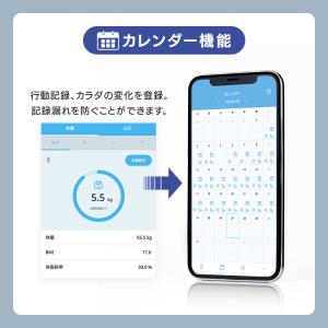 体重計 体組成計 1年保証 スマホ 連動 体組...の詳細画像2