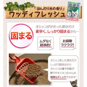 猫砂 鉱物系 ベントナイト 木 飛び散り防止 ...の詳細画像3