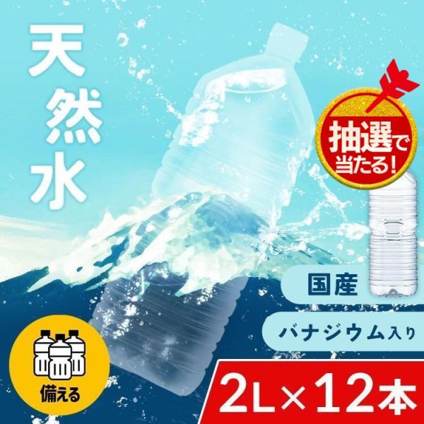 水 2リットル 防災 備蓄 地震 備え ミネラルウォーター 天然水 2l 12本 みず 富 士山の天...