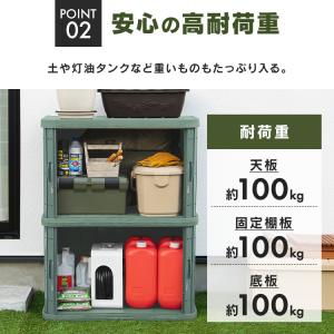 物置 屋外 小型 収納庫 ML-1200V ア...の詳細画像5