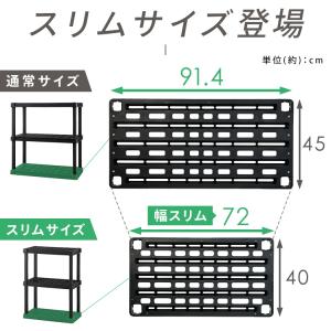 ラック 3段 プラスチック 棚 錆びない 軽量...の詳細画像3