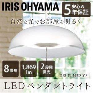 シーリングライト 天井照明 ライト 天井 洋風LEDペンダントライト メタルサーキットシリーズ 深型 8畳 調光 PLM8D-YF アイリスオーヤマ