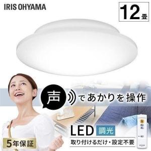 シーリングライト 12畳 LED 天井照明 おしゃれ 照明 5.11 音声操作 調光 CL12D-5.11V アイリスオーヤマ
