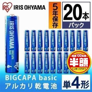 乾電池 BIGCAPA basic 単4形 20本パック LR03Bb/20P アイリスオーヤマ 新生活｜petkan