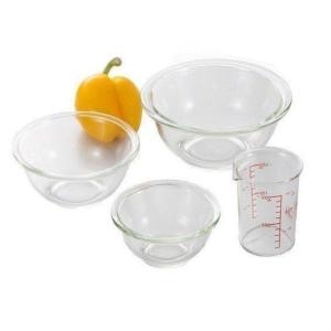 iwaki ボウル3点セット＆メジャーカップセット PS-BO-3B1M AGCテクノガラス(株) (D)