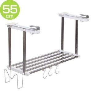 はさみ棚1段55cm HM1-50K 田窪工業所 引っかけ キッチン 収納 上段 吊り棚 戸棚下ラック(D) 新生活