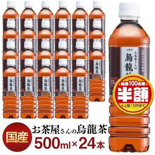 烏龍茶 ペットボトル 500ml 24本 飲料 500ミリリットル エルディーシー LDC お茶屋さ...