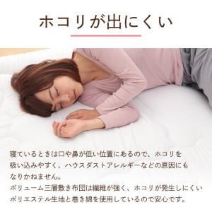 敷布団 セミダブル 厚さ10cm 敷き布団 敷...の詳細画像5