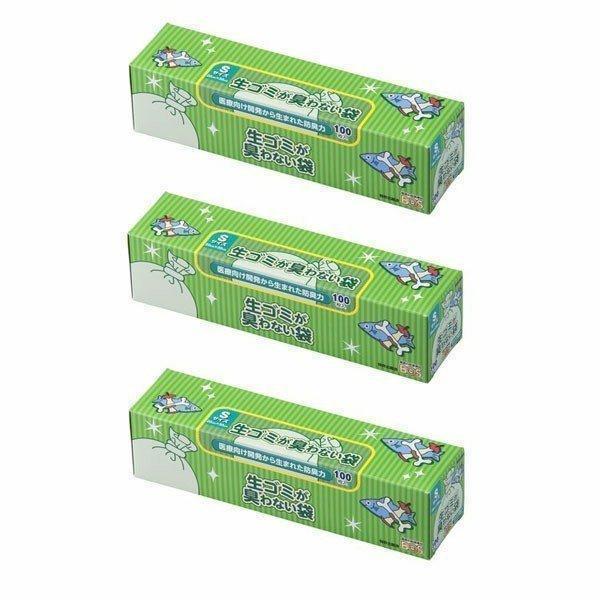 ゴミ袋 ビニール袋 BOS ポリ袋 消臭袋 防臭袋 袋 消臭ビニール袋 ごみ袋 100枚×3個 臭わ...