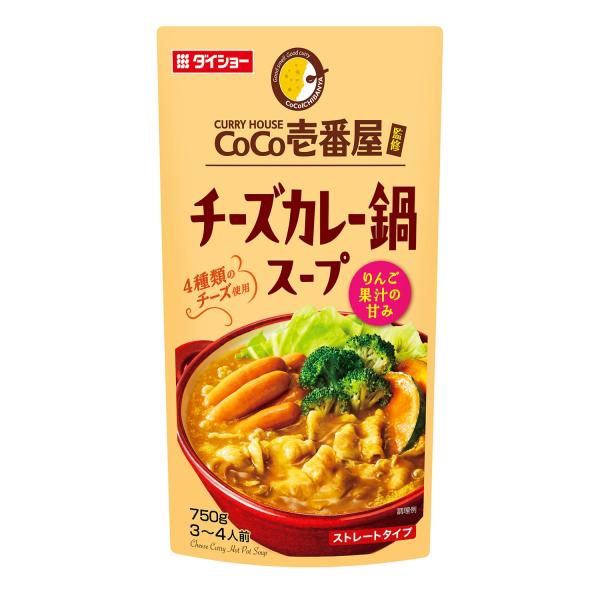 CoCo壱番屋 鍋の素 鍋のもと 鍋スープ 鍋 カレー鍋 チーズカレー鍋スープ ダイショー (D)