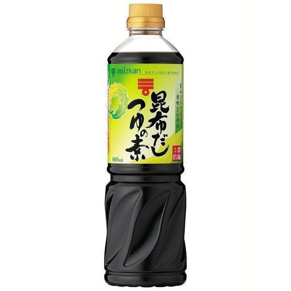 昆布だしつゆの素3倍 800ml めんつゆ 調味料 だし うどん 濃縮  64765 ミツカン (D...