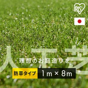人工芝 1m×8m アイリスオーヤマ ロール 30mm 防草 U字ピン 16本付