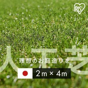 人工芝 2m×4m アイリスオーヤマ ロール 30mm U字ピン 16本付