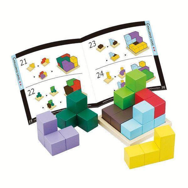 知育玩具 組み立てパズル キッズ けんじんパズル 木製ブロック 木のおもちゃ 木製玩具 ギフト 賢人...