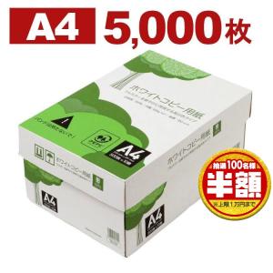 コピー用紙 A4 5000枚 APP 高白色 ホワイトコピー用紙 A4 白色度93% 紙厚0.09mm 5000枚（500枚×10冊） PEFC認証 WC911PEI (D)｜petkan