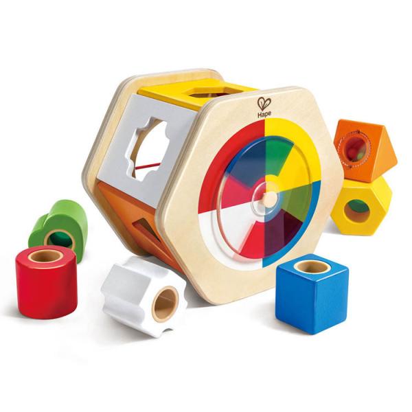 ハペ Hape 木製玩具 カラフル型はめボックス 型はめBOX カラフルボックス 木のおもちゃ 知育...