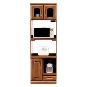 食器棚 レンジ台 レンジラック 完成品 送料無料 モニカII ラバーウッド 収納レンジ160 ブラウン日本製 （SALE セール）