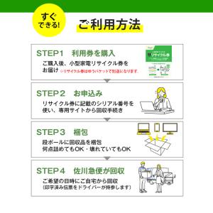 小型家電リサイクル券 -廃家電を自宅から宅配便...の詳細画像4