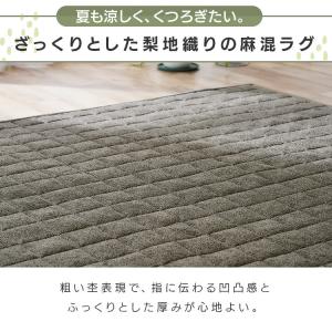 ラグ カーペット ラグマット 3畳 夏用 洗え...の詳細画像3