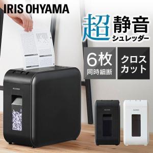 IRIS OHYAMA 家庭用シュレッダー A4対応 P6HCSV-W IRIS OHYAMA シュレッダー 家庭用 電動 A4 静音 アイリス