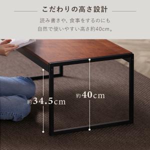 テーブル おしゃれ 木製 ローテーブル 木目調...の詳細画像4