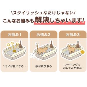 猫 トイレ 猫トイレ 本体 隠す 上から アイ...の詳細画像5