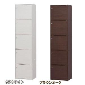 クロシオ クロシオ(Kuroshio) 鍵付き5段ボックス R ホワイト 幅42cm 鍵