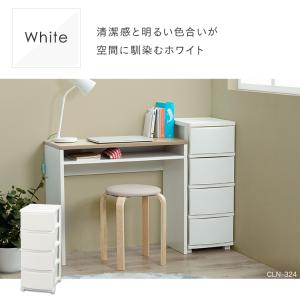 チェスト タンス 4段 白 衣装ケース 収納ケ...の詳細画像1